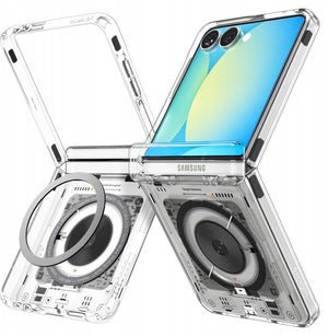 Spigen Galaxy Z Flip 7 Case – Ultra Hybrid Pro (MagFit) – Clear White – product image 26