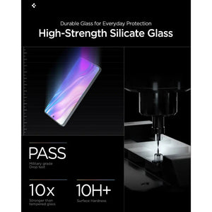 Spigen Galaxy S26 Plus Screen Protector – GLAS.tR EZ Fit Pro (Anti-Reflection, 2 Pack) — product fit, construction or installation view 4