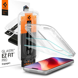 Spigen iPhone 18 Pro Max Screen Protector – GLAS.tR EZ Fit Pro HD, Offline Version – 2 Pack – 2 Pack retail packaging