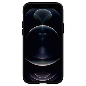 Spigen iPhone 12 and 12 Pro Case Mag Armor MagFit - Matte Black - image 7