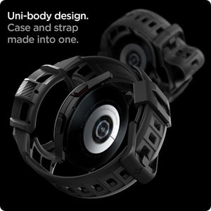 Spigen Galaxy Watch 4 Classic 46mm Case + Band - Rugged Armor Pro - Black - image 4