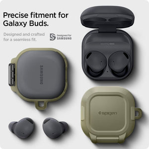 Spigen Galaxy Buds FE Case - Lock Fit - Vintage Khaki - image 2
