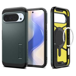 Spigen Pixel 10 Pro XL Tough Armor MagFit case - Abyss Green - image 1