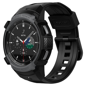 Spigen Galaxy Watch 4 Classic 46mm Case + Band - Rugged Armor Pro - Charcoal Gray - image 1
