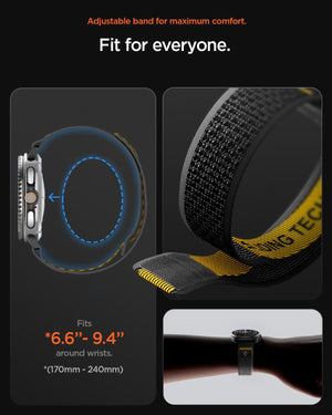 Spigen Galaxy Watch 9 Band - Athlex Air - Active Black Athlex Air - image 5