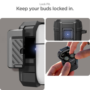 Spigen Lock Fit Google Pixel Buds Pro 2 / Pro Case - Matte Black - image 3