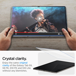 Spigen Galaxy Tab S10 Lite / S10 FE / S9 FE / S9 Screen Protector - Glas.tR EZ Fit Tempered Glass - Clear - image 5