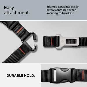 Spigen Dog Car Seat Belt Tether with Dual Attachment - Black - image 4