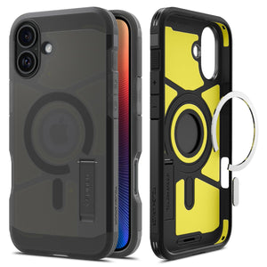 Spigen iPhone 16 Case Tough Armor MagFit - Frost Black - image 1