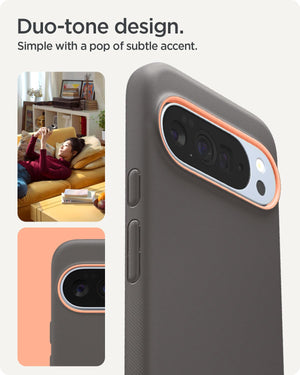Spigen Pixel 10 Pro / Pixel 10 Case – Nano Pop (MagFit) - Papaya Gray - image 5