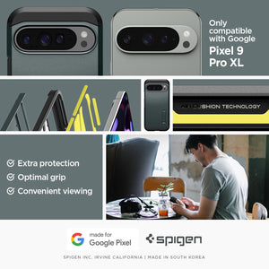 Spigen Tough Armor Google Pixel 9 Pro XL Kickstand Phone Case - Abyss Green - image 2