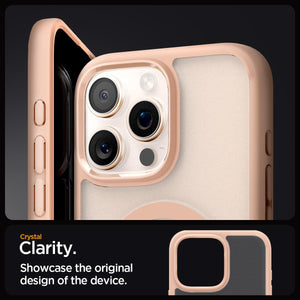 Spigen iPhone 16 Pro Case Ultra Hybrid MagFit - Frost Rose Titanium - image 4