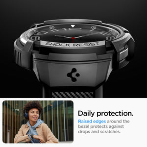 Spigen Galaxy Watch 6 Classic 43mm Case + Band - Rugged Armor Pro – Black – detail image 4