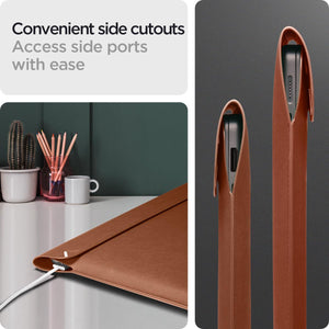 Spigen Valentinus 16-Inch Laptop Sleeve - Classic Brown - image 4