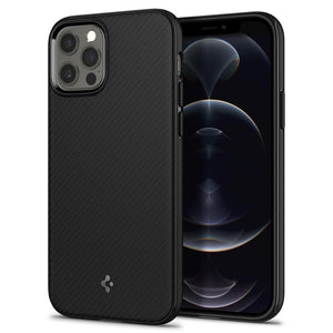 Spigen iPhone 12 and 12 Pro Case Mag Armor MagFit - Matte Black - image 3