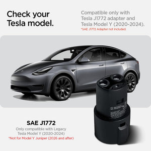Spigen Tesla Model Y 2020-2024 J1772 Adapter Door Dock - Black - image 2