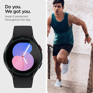 Spigen Galaxy Watch FE / 5 / 4 40mm Screen Protector - Glas.tR EZ Fit (2 Pack) - Clear – image 4