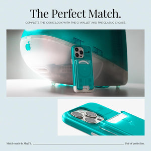Spigen Classic C1 MagSafe Wallet - Bondi Blue - image 4