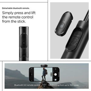 Spigen S541W Auto-Open Selfie Stick Tripod with Bluetooth Remote - Black - image 6