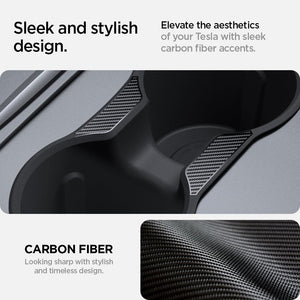 Spigen Tesla center console cup holder insert view 5