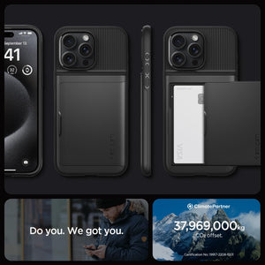 Spigen iPhone 15 Pro Case Slim Armor CS - Black - image 7
