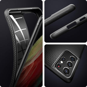 Spigen Galaxy S21 Ultra Case - Liquid Air - Matte Black - image 2