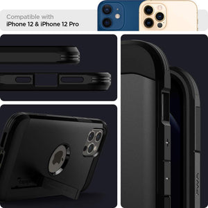 Spigen iPhone 12 / iPhone 12 Pro Case Tough Armor - Black - image 3