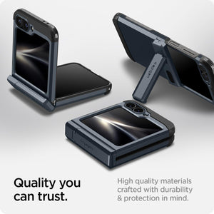 Spigen Galaxy Z Flip 7 FE / Z Flip 6 Case - Tough Armor Pro - Metal Slate image 7