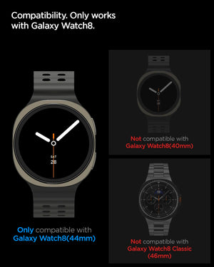 Spigen Galaxy Watch 9 / 8 44mm Screen Protector - Glas.tR EZ Fit (2 Pack) - Clear - image 2