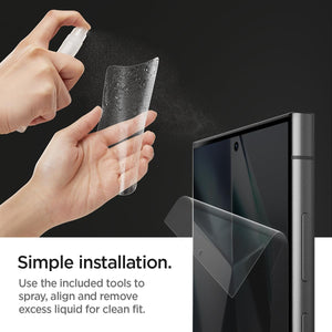 Spigen Galaxy S24 Ultra Screen Protector - NeoFlex (2 Pack) - Clear - image 7