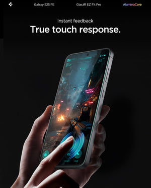 Spigen Galaxy S25 FE Screen Protector - Glas.tR EZ Fit Pro Tempered Glass (2 Pack) - Clear - image 6