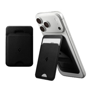 Spigen Slim Fold MagSafe Wallet Stand - Black - 1-Card Stand - image 1