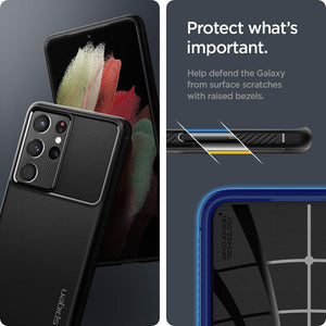 Spigen Rugged Armor Galaxy S21 Ultra Phone Case - Matte Black - image 6