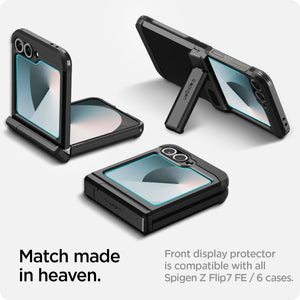 Spigen Galaxy Z Flip 7 FE / Flip 6 / Flip 5 Screen Protector - Glas.tR EZ Fit Tempered Glass (2 Pack) - Clear - image 6