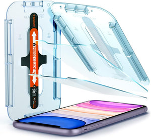 Spigen iPhone 11 / iPhone XR Screen Protector GLAS.tR EZ Fit (2 Pack)