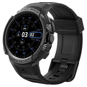 Spigen Rugged Armor Pro case and band for Google Pixel Watch 3 41mm, Watch 2 and Watch