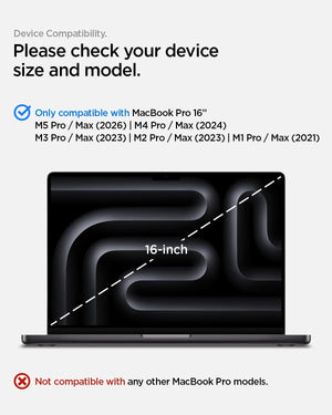 Spigen MacBook Pro 16-inch SafeView privacy screen - Transparency - image 2