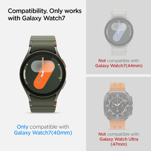 Spigen Galaxy Watch 7 40mm Screen Protector - Glas.tR EZ Fit (2 Pack) - Clear - image 2