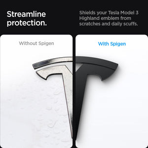 Spigen Tesla Model 3 Highland Front Emblem Cover - Black - image 4