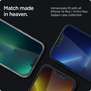 Spigen iPhone 14 Plus and 13 Pro Max Screen Protector GLAS.tR EZ Fit Privacy (2 Pack) - Privacy - image 6