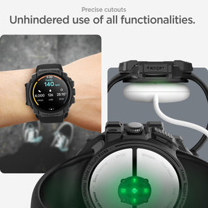 Spigen Pixel Watch 3 2 1 41mm Rugged Armor case - Matte Black - image 6