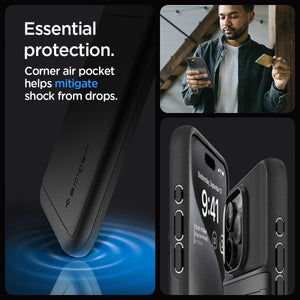 Spigen iPhone 15 Pro Case Slim Armor CS - Black - image 5