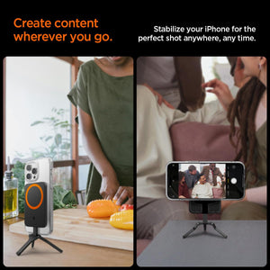 Spigen S319 MagFit+ Magnetic Tripod Phone Stand - Black - image 3