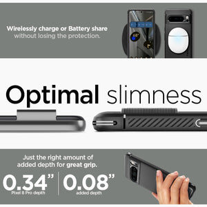 Spigen Rugged Armor Google Pixel 8 Pro Phone Case - Matte Black - image 5