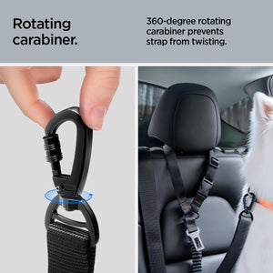 Spigen Dog Car Seat Belt Tether with Dual Attachment - Black - image 5