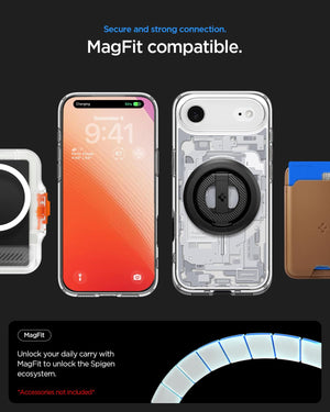 Spigen iPhone Air Case – Ultra Hybrid Zero One (MagFit) - Zero One White