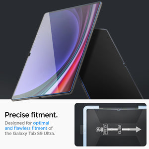Spigen Galaxy Tab S10 Ultra / S9 Ultra Screen Protector - Glas.tR EZ Fit Tempered Glass - Clear - image 7