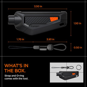 Spigen Life Car Escape Tool with Seatbelt Cutter - Black - image 2
