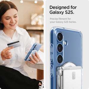 Spigen Ultra Hybrid MagFit 3-Card Wallet - Crystal Clear - image 3