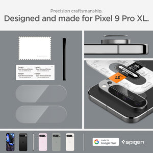 Spigen Glas.tR EZ Fit Optik Google Pixel 9 Pro XL Camera Lens Protector 2 Pack - Crystal Clear - image 7